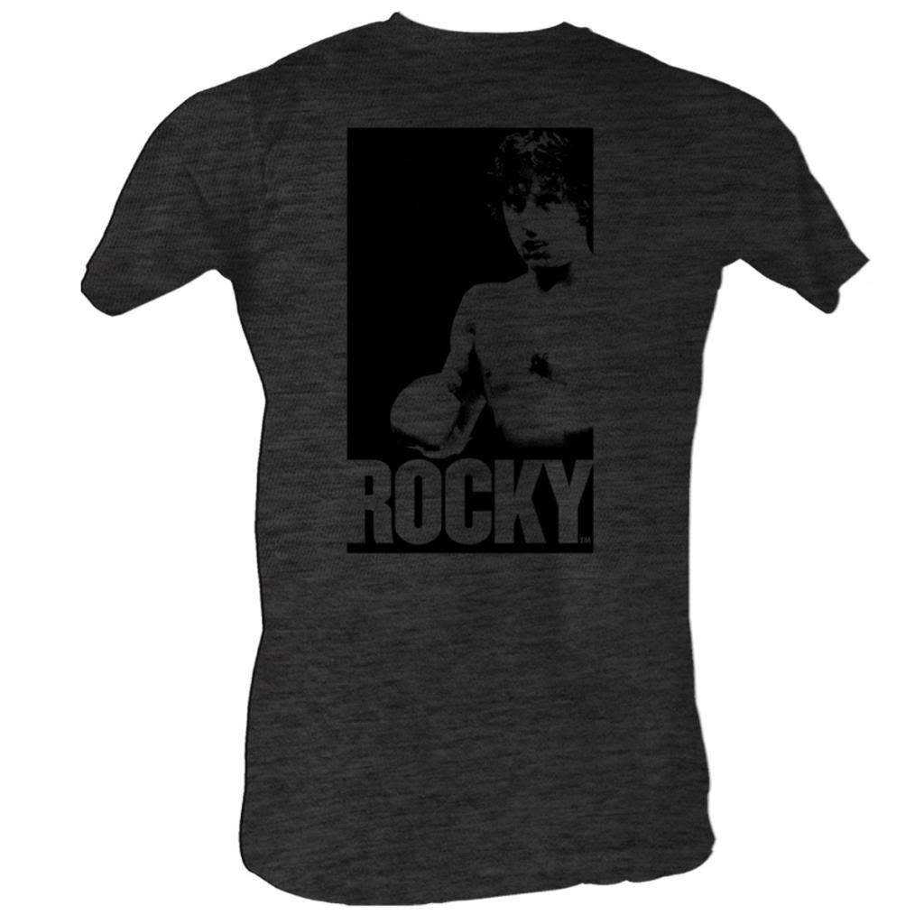 Rocky Mens S/S T-Shirt - Rocky In A Box - Heather Black Heather Hoodie, Sweatshirt | CiraTrend.com