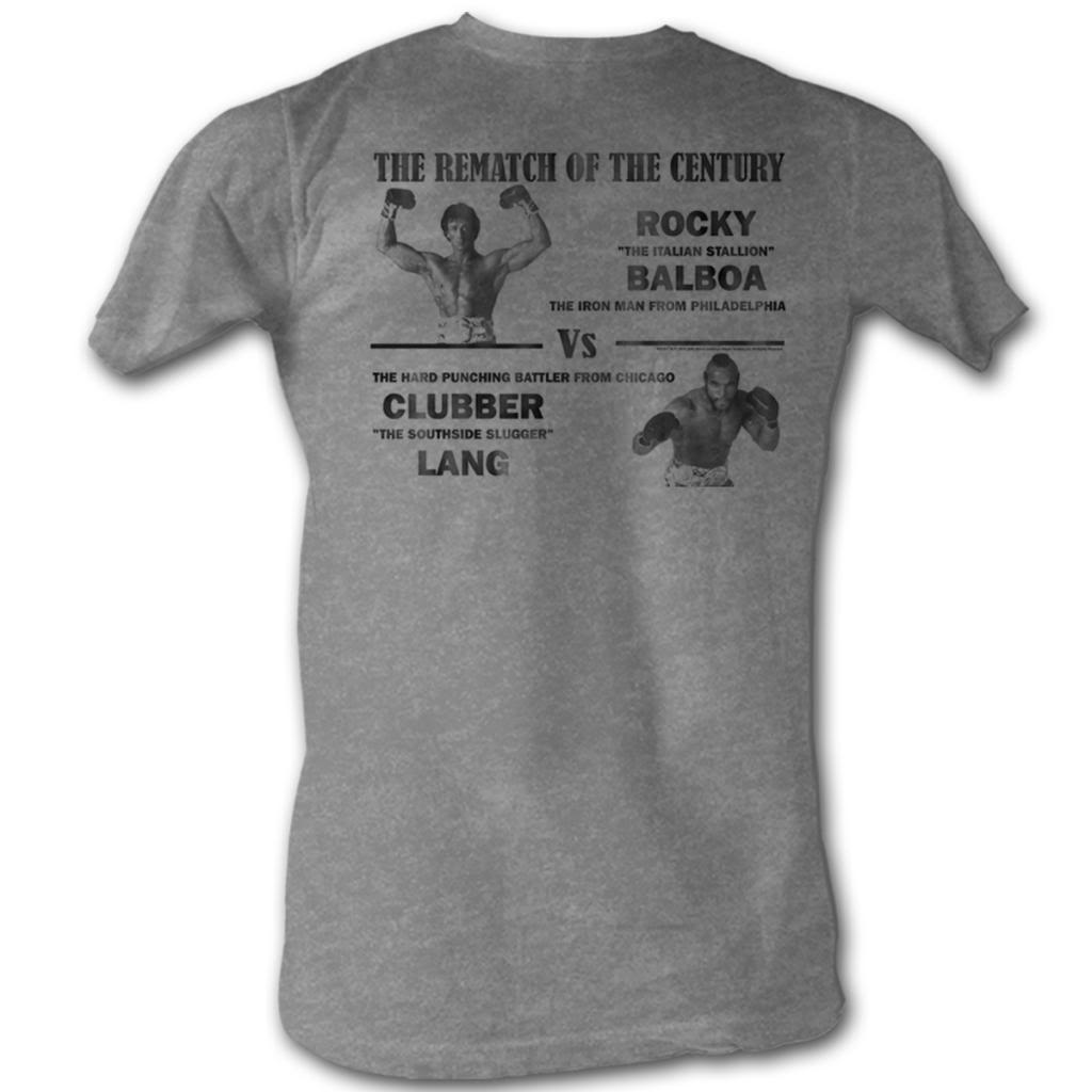 Rocky Mens S/S T-Shirt - Match Of The Century - Heather Gray Heather Hoodie, Sweatshirt | CiraTrend.com