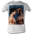 Rocky Mens S/S T-Shirt - Rocky Vs. Clubber Painting - Solid White Hoodie, Sweatshirt | CiraTrend.com
