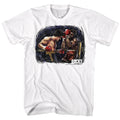 Rocky Mens S/S T-Shirt - Rocky Vs. Apollo Painting - Solid White Hoodie, Sweatshirt | CiraTrend.com