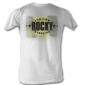 Rocky Mens S/S T-Shirt - Italian - Solid White Hoodie, Sweatshirt | CiraTrend.com
