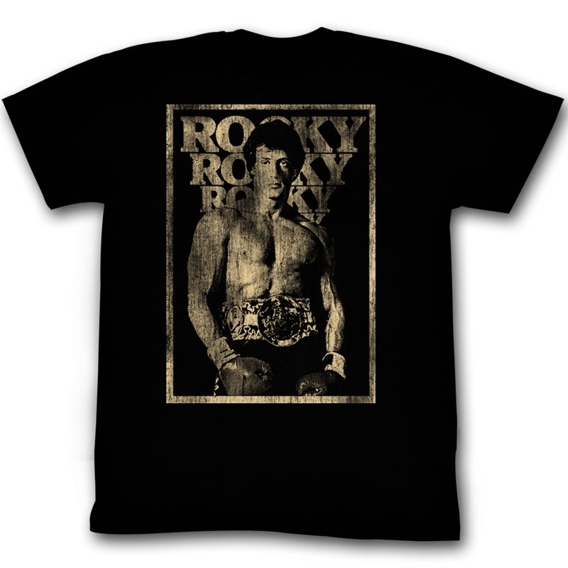 Rocky Mens S/S T-Shirt - Winning - Solid Black Style001 Hoodie, Sweatshirt | CiraTrend.com