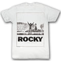 Rocky Mens S/S T-Shirt - Snow Rock - Solid White Hoodie, Sweatshirt | CiraTrend.com