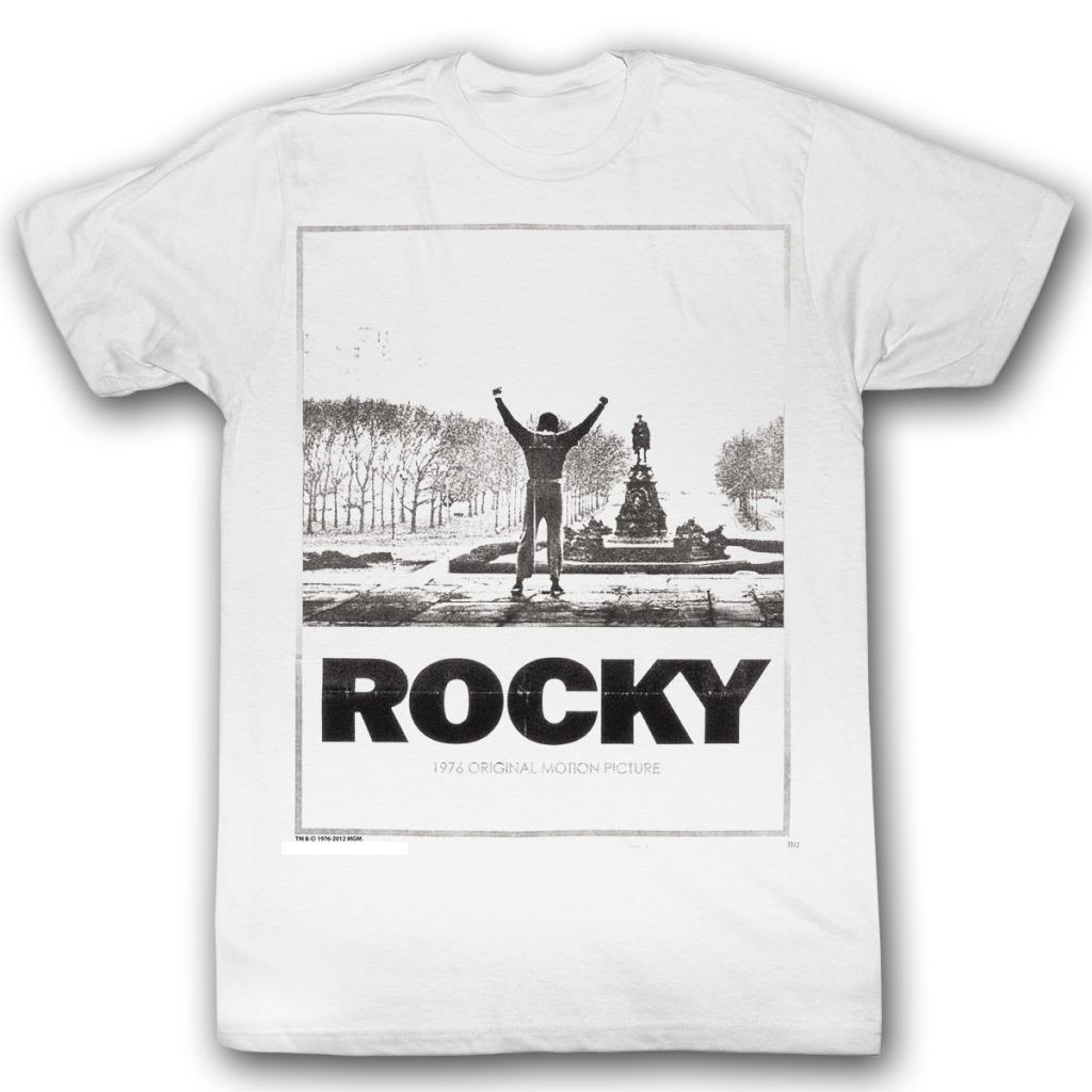 Rocky Mens S/S T-Shirt - Snow Rock - Solid White Hoodie, Sweatshirt | CiraTrend.com