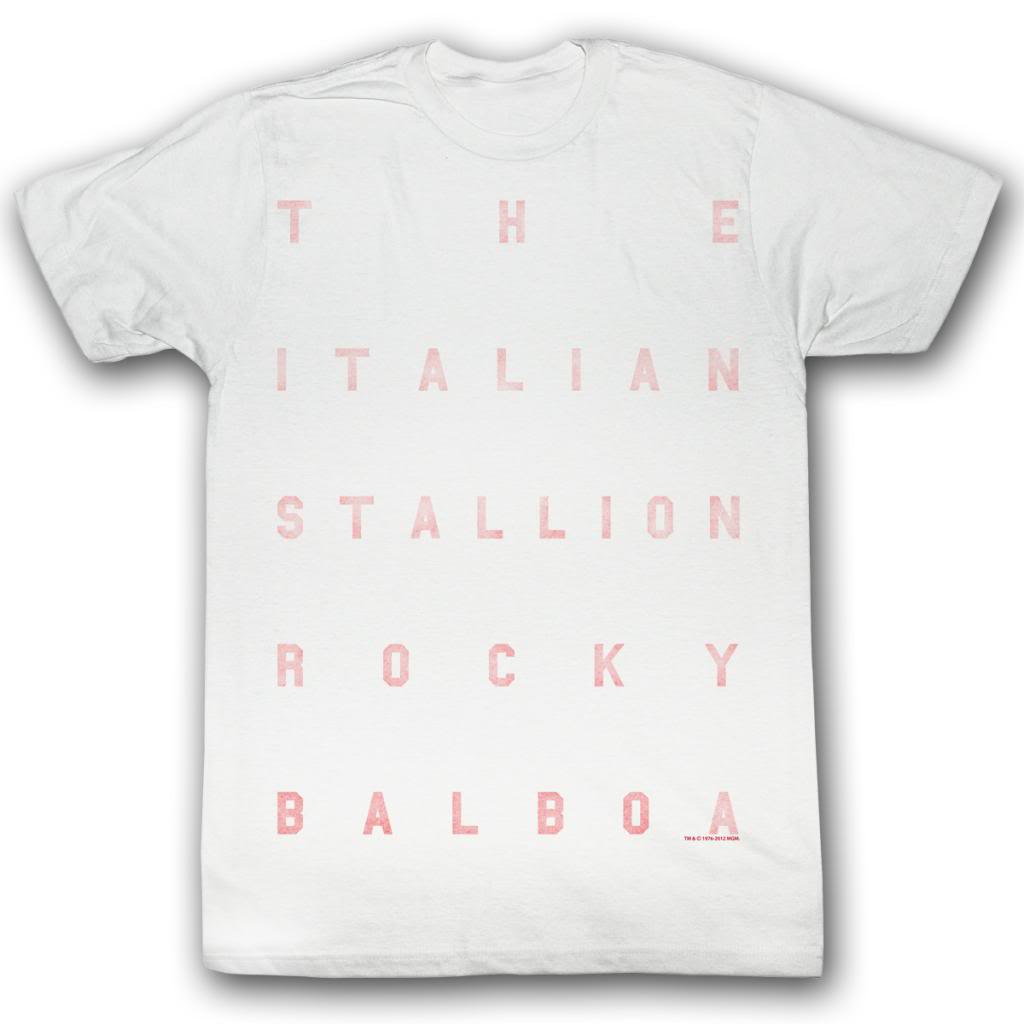 Rocky Mens S/S T-Shirt - Words - Solid White Hoodie, Sweatshirt | CiraTrend.com