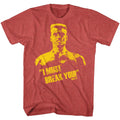 Rocky Mens S/S T-Shirt - Break You - Heather Red Heather Hoodie, Sweatshirt | CiraTrend.com