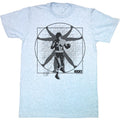 Rocky Mens S/S T-Shirt - Vitruvian Rocky - Heather Gray Heather Hoodie, Sweatshirt | CiraTrend.com