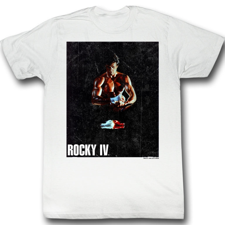 Rocky Mens S/S T-Shirt - Binded White - Solid White Hoodie, Sweatshirt | CiraTrend.com