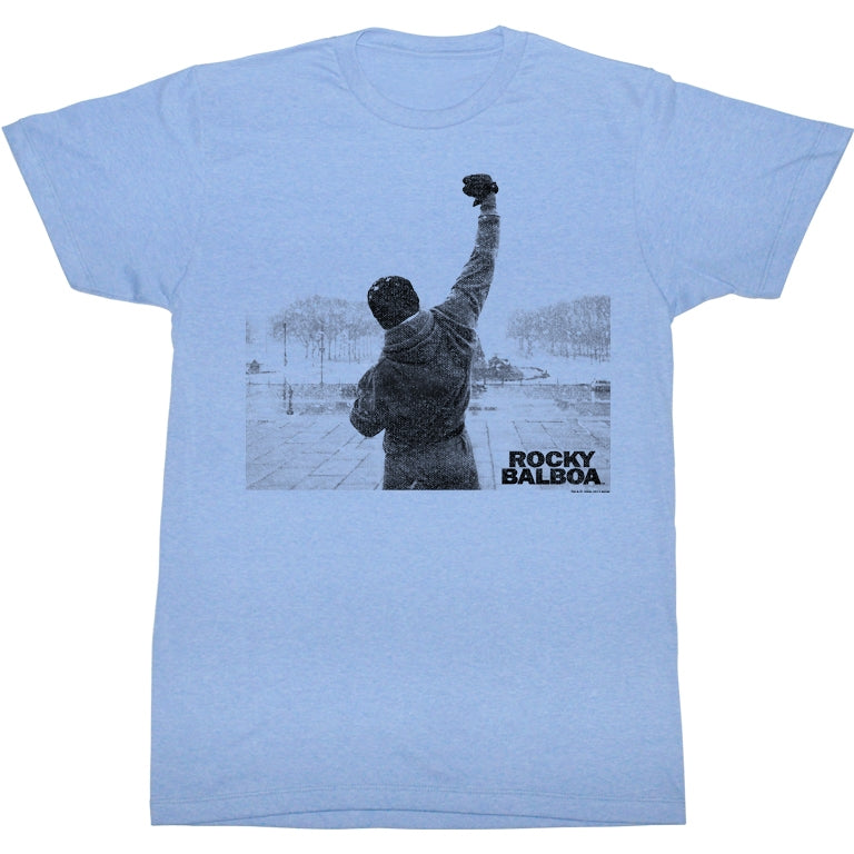 Rocky Mens S/S T-Shirt - Balboa Victory - Heather Light Blue Heather Hoodie, Sweatshirt | CiraTrend.com