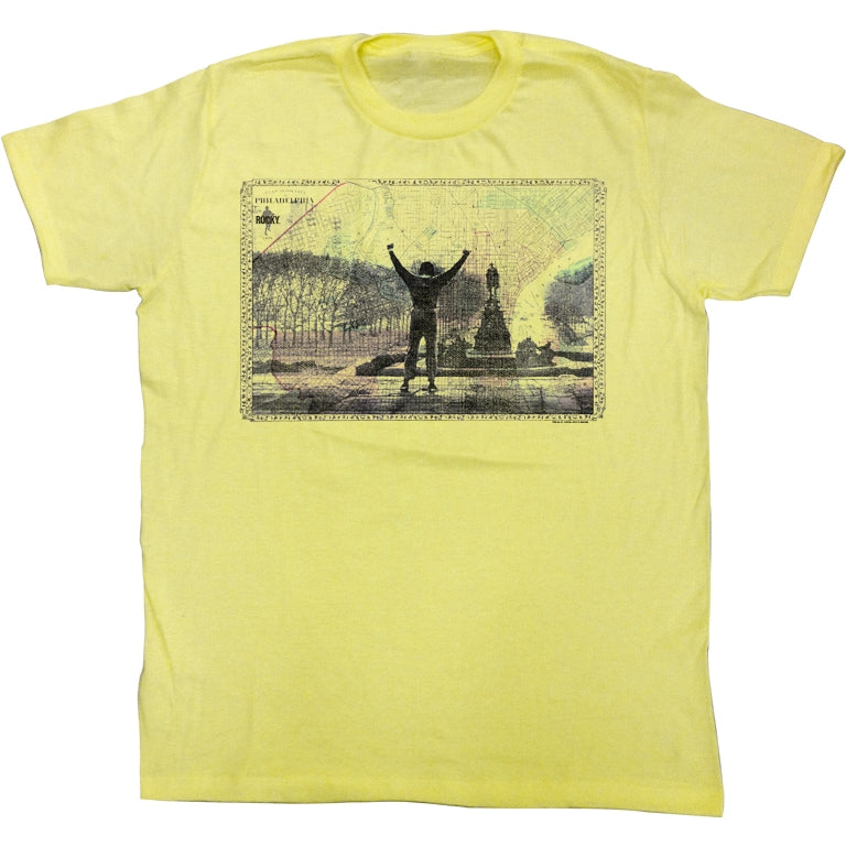Rocky Mens S/S T-Shirt - 1976 Philly - Heather Yellow Heather Hoodie, Sweatshirt | CiraTrend.com