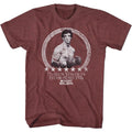 Rocky Mens S/S T-Shirt - Rocky Ready - Heather Vintage Maroon Heather Hoodie, Sweatshirt | CiraTrend.com