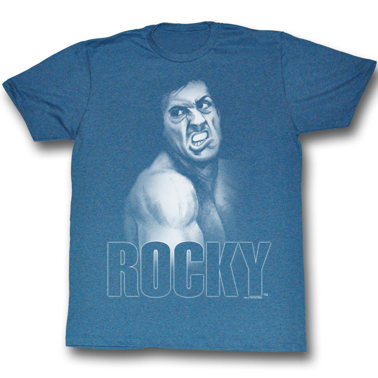 Rocky Mens S/S T-Shirt - Rocky Smash - Heather Pacific Blue Heather Hoodie, Sweatshirt | CiraTrend.com