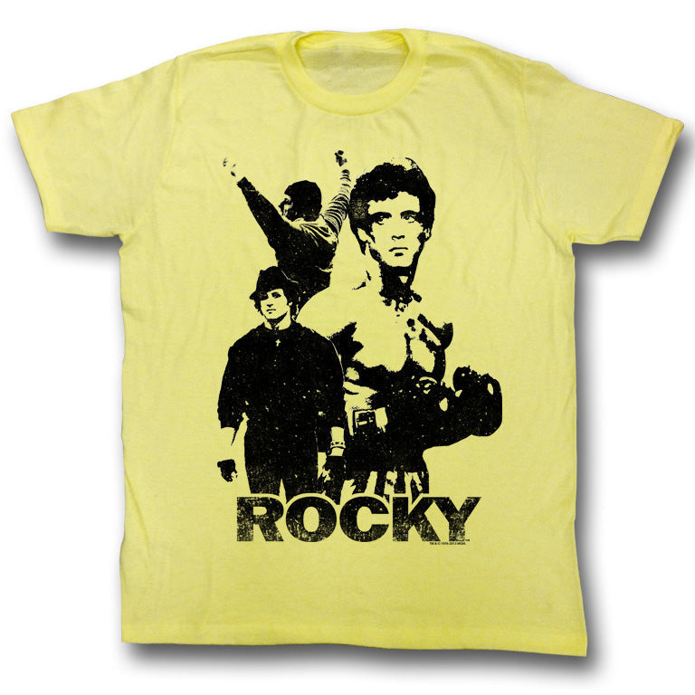 Rocky Mens S/S T-Shirt - 3 Stallions - Heather Yellow Heather Hoodie, Sweatshirt | CiraTrend.com