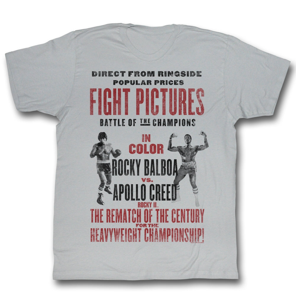Rocky Mens S/S T-Shirt - Rematch - Solid Silver Hoodie, Sweatshirt | CiraTrend.com