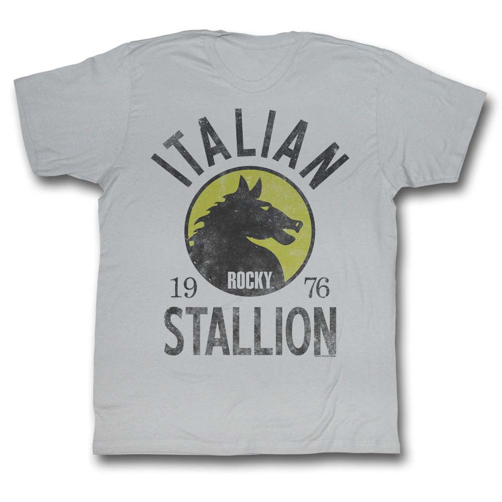 Rocky Mens S/S T-Shirt - Stallion - Solid Silver Hoodie, Sweatshirt | CiraTrend.com