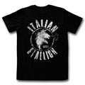 Rocky Mens S/S T-Shirt - Chalk Stallion - Solid Black Hoodie, Sweatshirt | CiraTrend.com