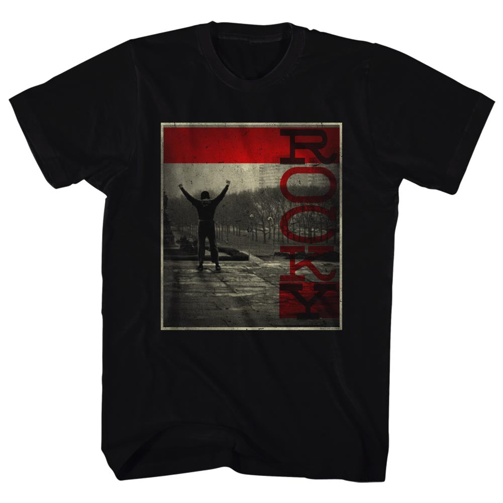 Rocky Mens S/S T-Shirt - Faded - Solid Black Hoodie, Sweatshirt | CiraTrend.com