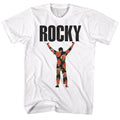 Rocky Mens S/S T-Shirt - Flower 1 - Solid White Hoodie, Sweatshirt | CiraTrend.com