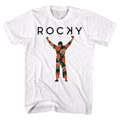 Rocky Mens S/S T-Shirt - Flower 2 - Solid White Hoodie, Sweatshirt | CiraTrend.com