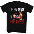 Rocky Mens S/S T-Shirt - He Dies - Solid Black Hoodie, Sweatshirt | CiraTrend.com