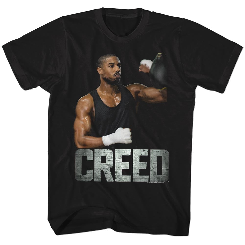 Rocky Mens S/S T-Shirt - Creed - Solid Black Hoodie, Sweatshirt | CiraTrend.com