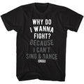 Rocky Mens S/S T-Shirt - Wannafight - Solid Black Hoodie, Sweatshirt | CiraTrend.com