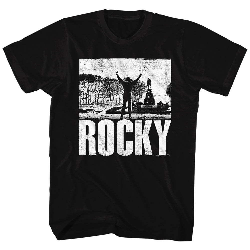 Rocky Mens S/S T-Shirt - Rocky B. - Solid Black Hoodie, Sweatshirt | CiraTrend.com