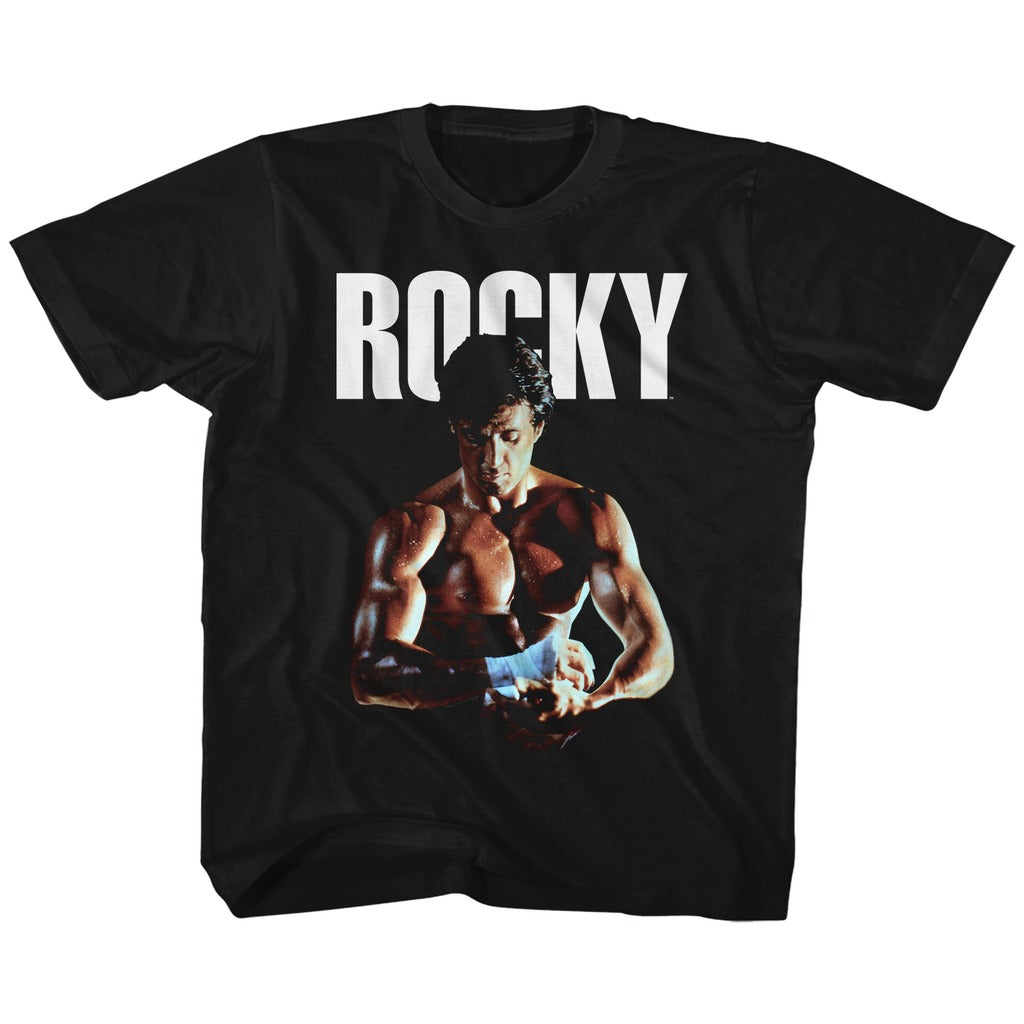 Rocky Youth S/S T-Shirt - Fist Tape - Solid Black Hoodie, Sweatshirt | CiraTrend.com