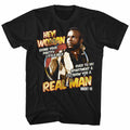 Rocky Mens S/S T-Shirt - Hey Woman - Solid Black Hoodie, Sweatshirt | CiraTrend.com