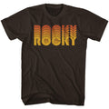Rocky Mens S/S T-Shirt - Retro Rocky - Solid Dark Chocolate Hoodie, Sweatshirt | CiraTrend.com