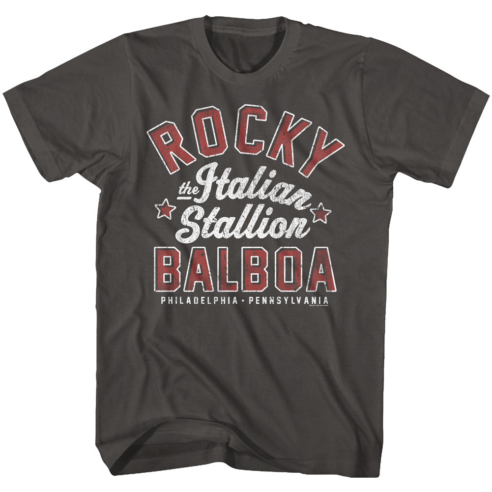 Rocky Mens S/S T-Shirt - The Italian Stallion - Solid Smoke Hoodie, Sweatshirt | CiraTrend.com