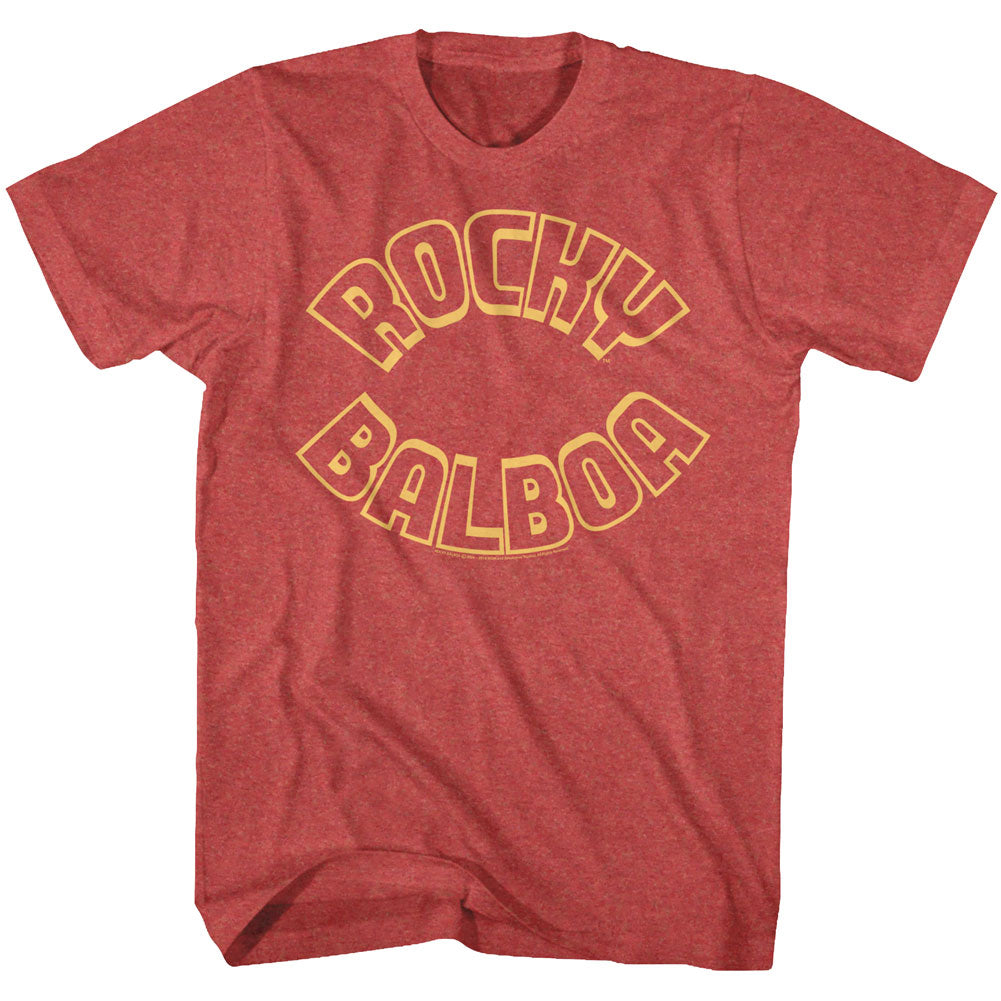 Rocky Mens S/S T-Shirt - R Balboa - Heather Red Heather Hoodie, Sweatshirt | CiraTrend.com