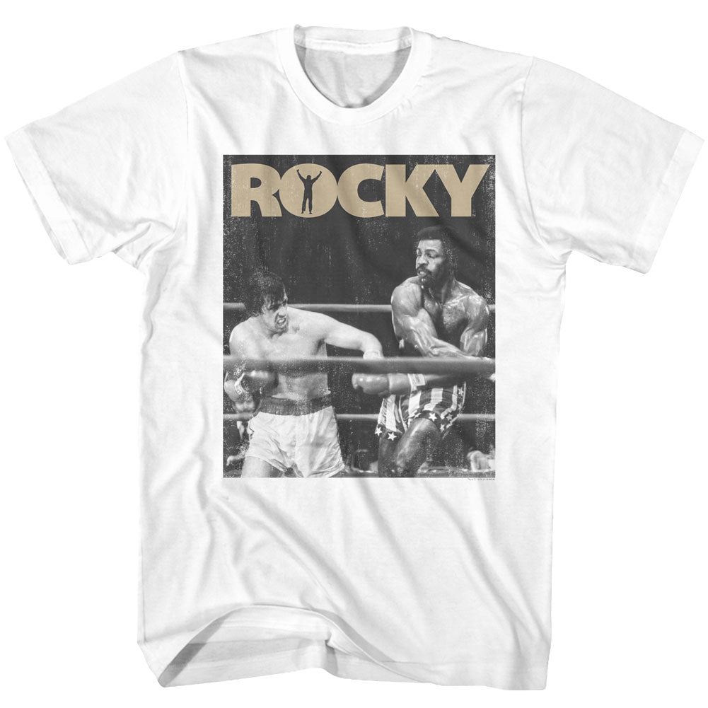 Rocky Mens S/S T-Shirt - Rocky One - Solid White Hoodie, Sweatshirt | CiraTrend.com
