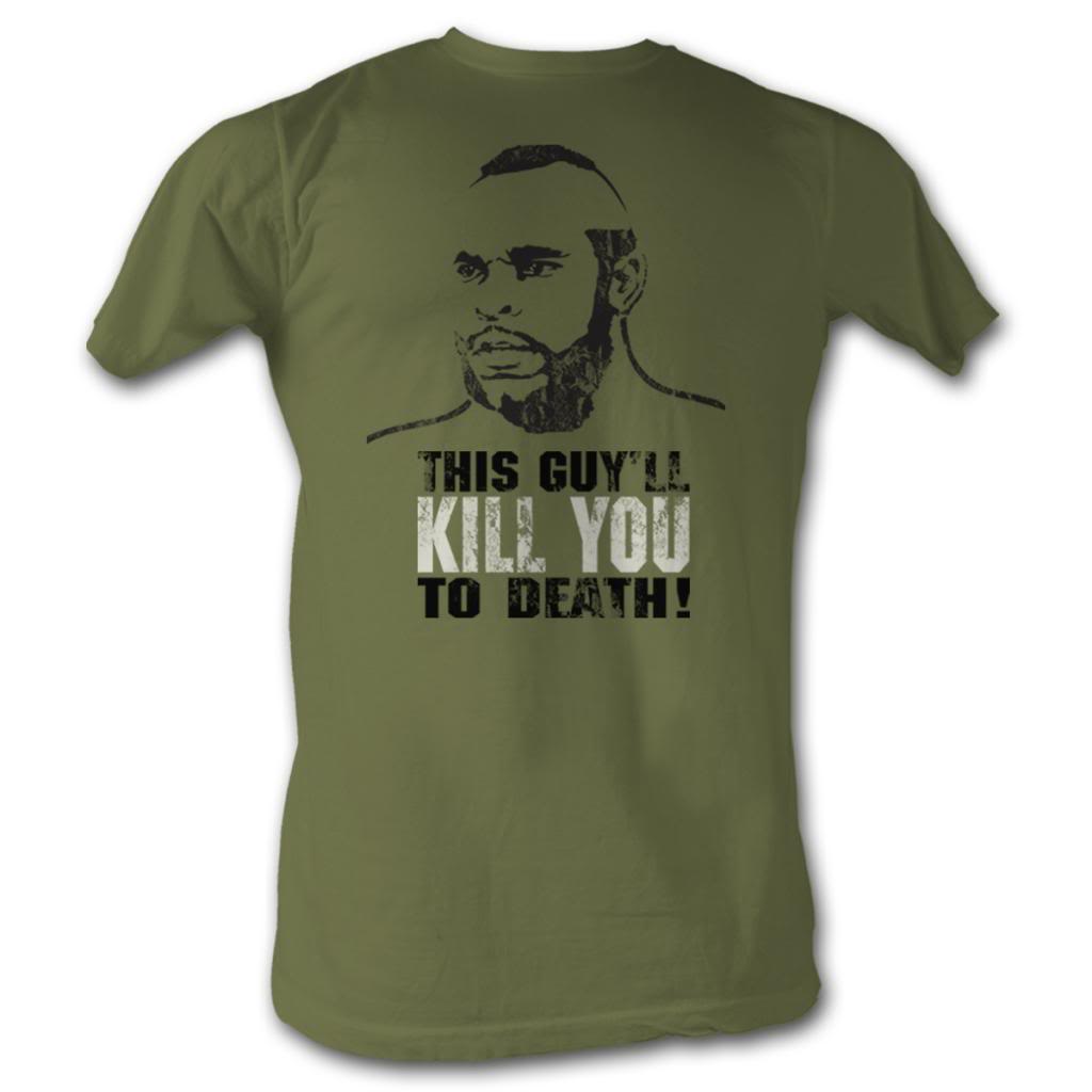 Rocky Mens S/S T-Shirt - Kill You To Death - Solid Military Green Hoodie, Sweatshirt | CiraTrend.com