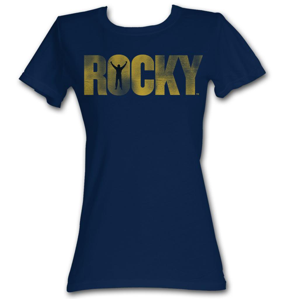 Rocky Girls Juniors S/S T-Shirt - Rocky Logo - Solid Navy Hoodie, Sweatshirt | CiraTrend.com