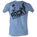 Rocky Mens S/S T-Shirt - Halftone Logo - Heather Light Blue Heather Hoodie, Sweatshirt | CiraTrend.com