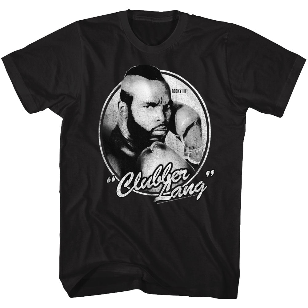 Rocky Mens S/S T-Shirt - Clubber Lang - Solid Black Hoodie, Sweatshirt | CiraTrend.com