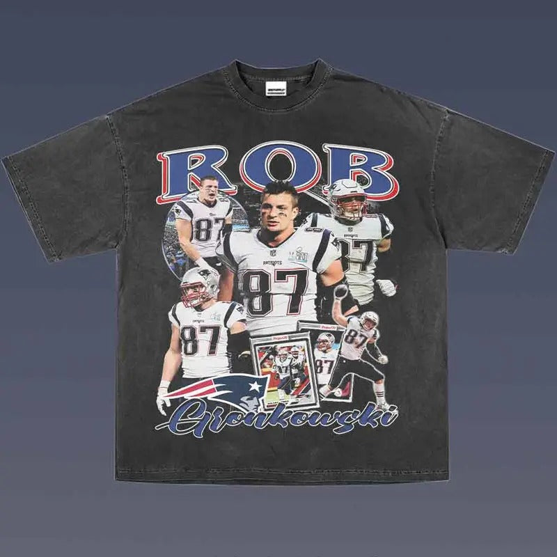 ROB GRONKOWSKI 1.0 VINTAGE TEE | AMERICAN FOOTBALL | GIFT FOR FAN Hoodie, Sweatshirt | CiraTrend.com