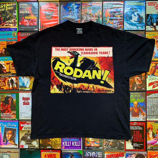 RETRO 'RODAN' BLACK T-SHIRT