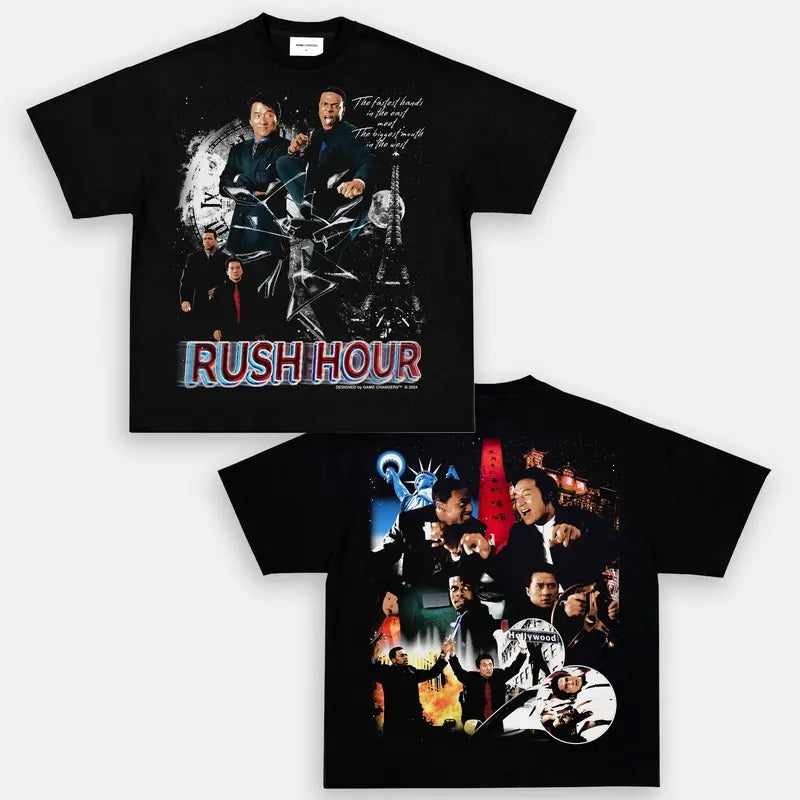 RUSH HOUR TEE  Trending Movie T shirt Vintage 90s T-shirt gift for Movie fans gift for him gift for her unisex T-shirt...