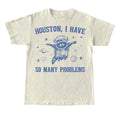 Raccoon In Space Retro 90s Graphic T-Shirt, Funny Galaxy Graphic T-shirt, Problems Gag Moon 90s Shirt, Vintage Animal Gag...
