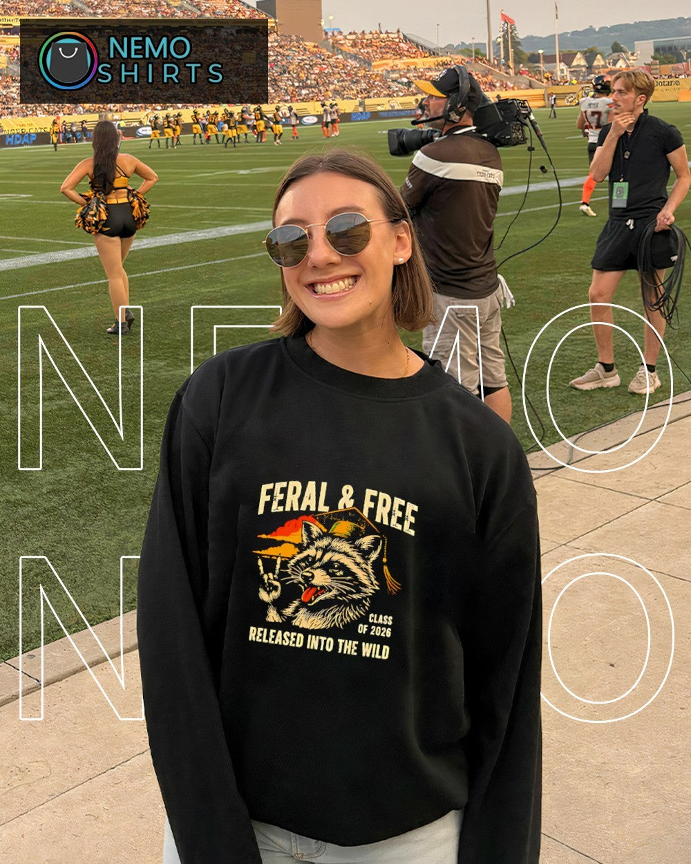 Raccoon graduation feral & free class of 2026 released into the wild shirt