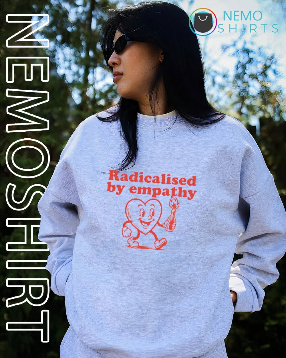 Radicalised by empathy shirt