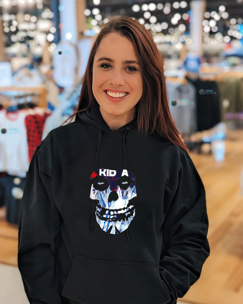 Radiohead Kid A Misfit skull shirt