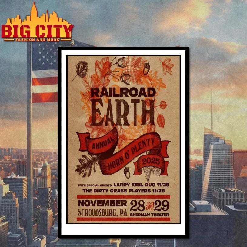 Railroad Earth Nov 28-29 2025 Sherman Theater Show Poster shirt