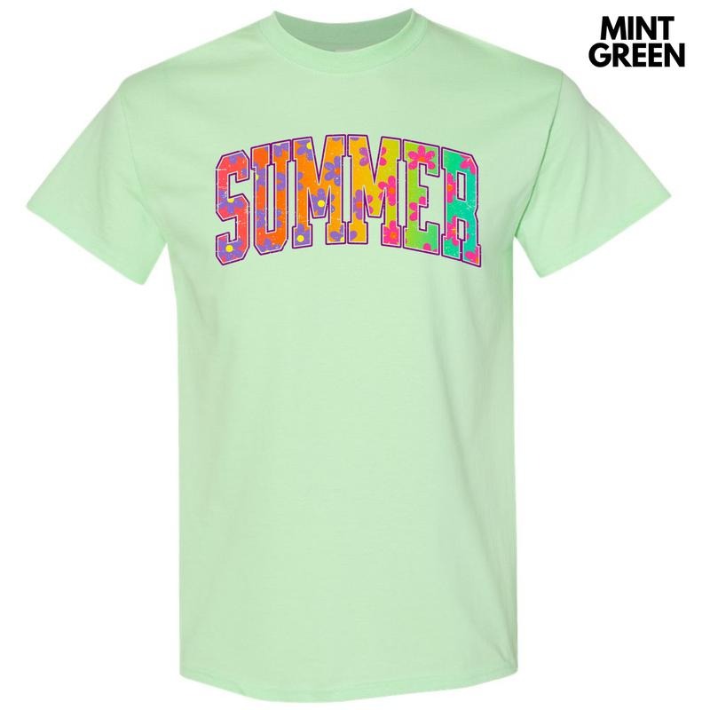 Rainbow Flower Summer Gildan Short Sleeve T-Shirt 'NLB' Hoodie, Sweatshirt | CiraTrend.com
