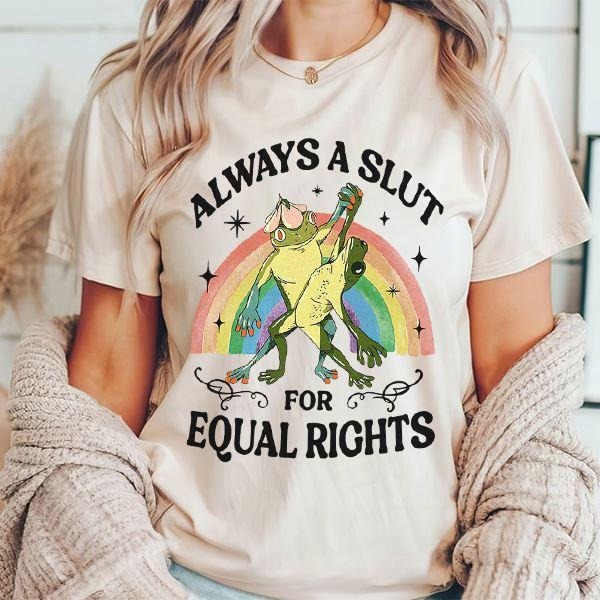 Rainbow Frog and Toad Always For Equal Rights Shirt Lgbt Shirt Pride Month Hoodie, Sweatshirt | CiraTrend.com