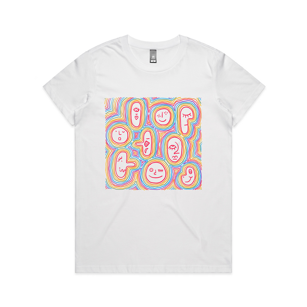 Rainbow Faces Tee Hoodie, Sweatshirt | CiraTrend.com (Image 4)