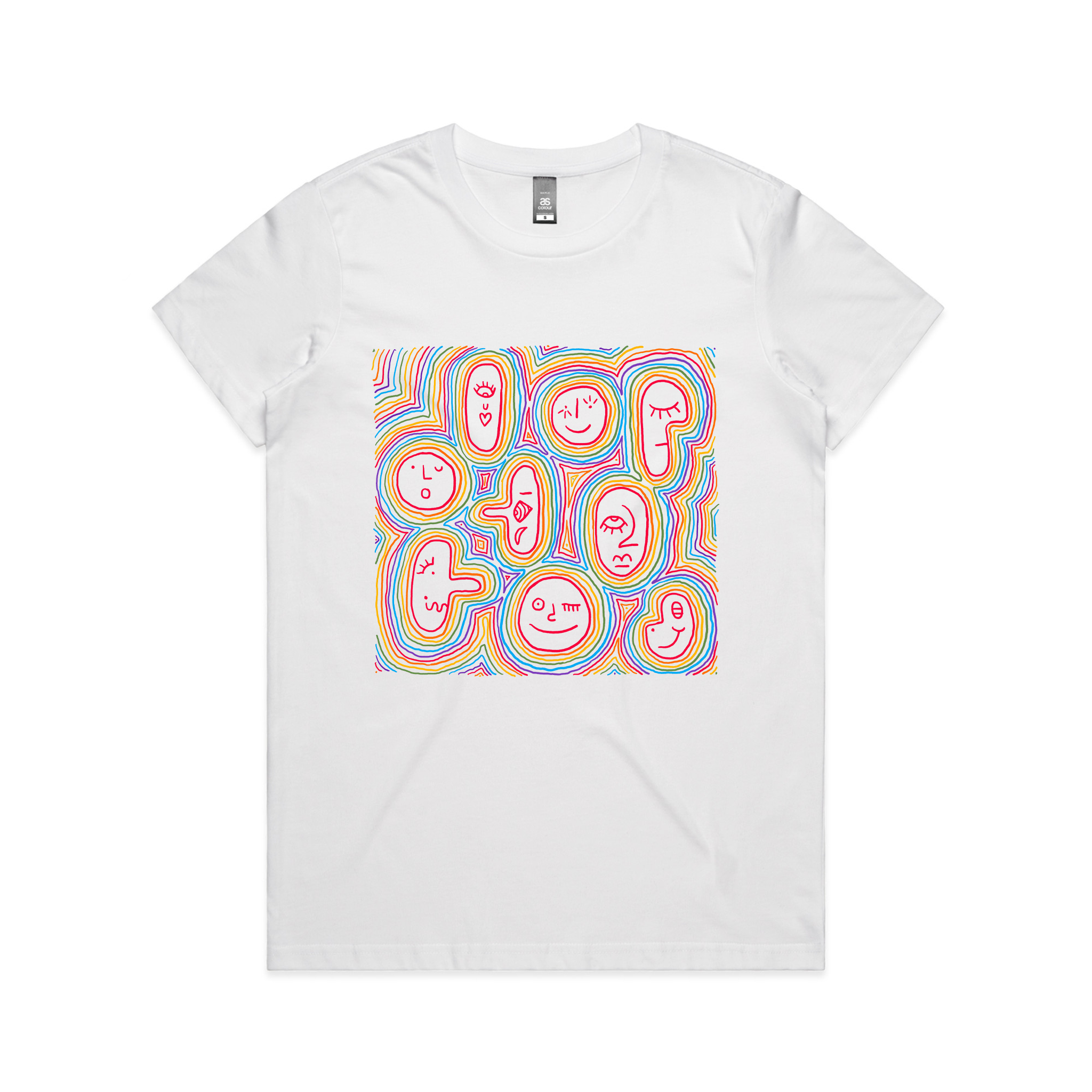 Rainbow Faces Tee Hoodie, Sweatshirt | CiraTrend.com (Image 4)