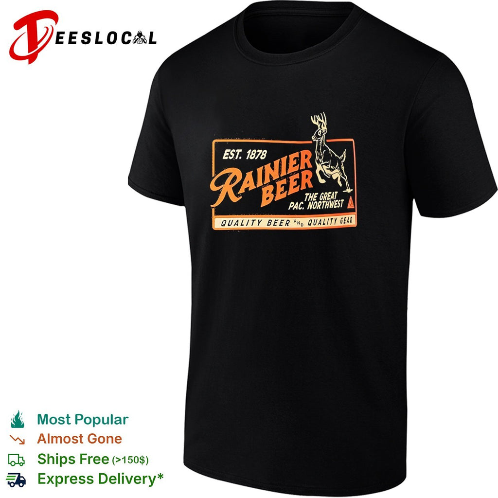 Rainier beer est 1878 Pacific Northwest shirt